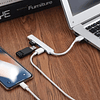 Hub Usb 3.0 Y 2.0 4 Puertos De Aluminio, Velocidad 5gbps 4
