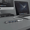 Hub Usb Tipo C 4 Puertos 3.0 Adaptador Multipuerto Compatible Con Macbook  Pc celular 4