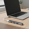 Hub Usb Tipo C 4 Puertos 3.0 Adaptador Multipuerto Compatible Con Macbook  Pc celular 5