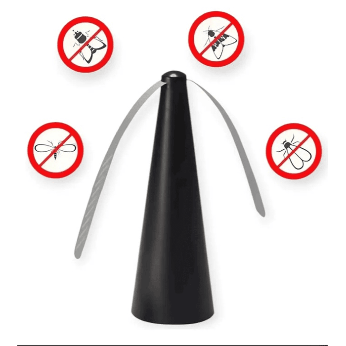 Espanta Moscas Ventilador Electrico Portátil Helice Repelente 1