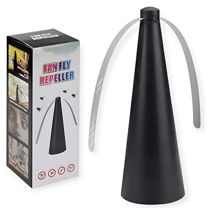 Espanta Moscas Ventilador Electrico Portátil Helice Repelente 5