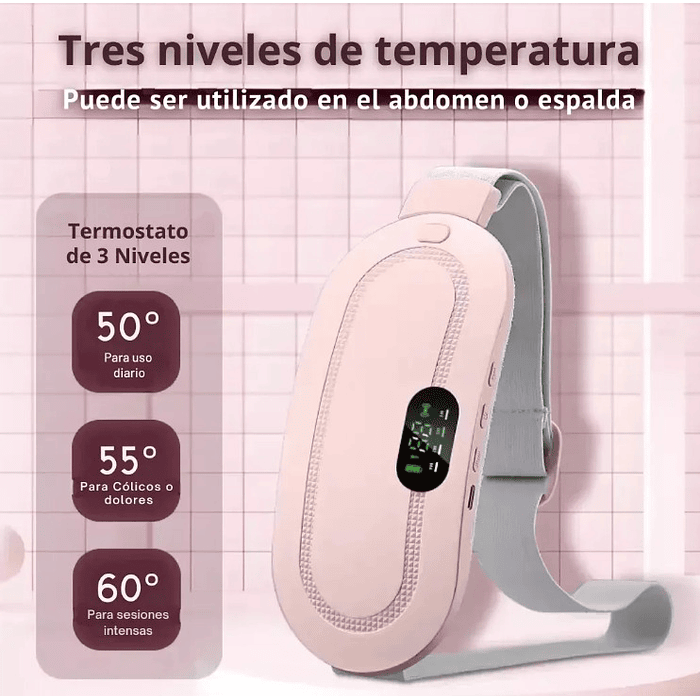 Masajeador Menstruales Guatero Alivio Cólicos Calentador Usb 5