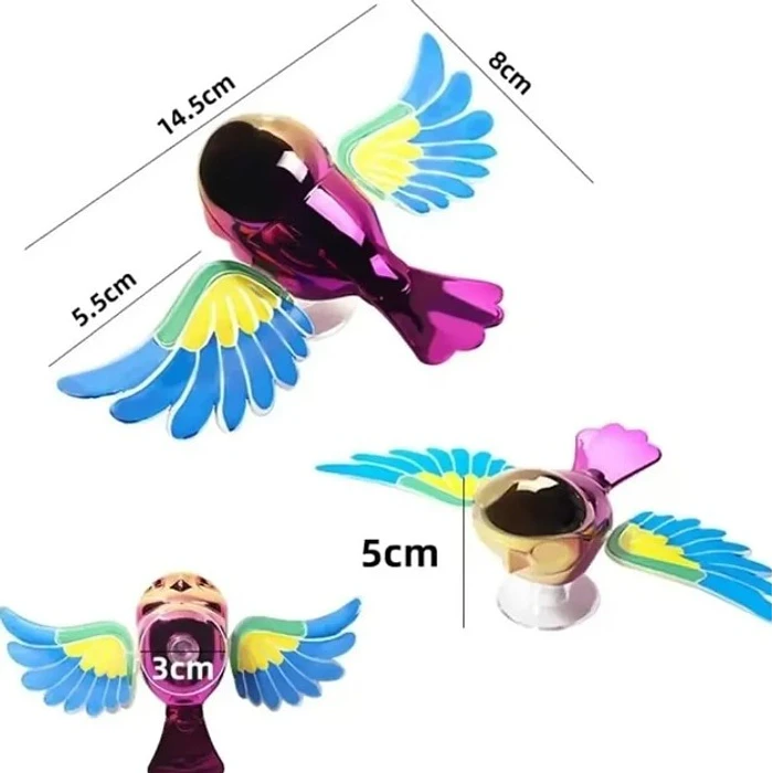 Decoración Para Retrovisores De Auto Pajarito Volador Simulador 9