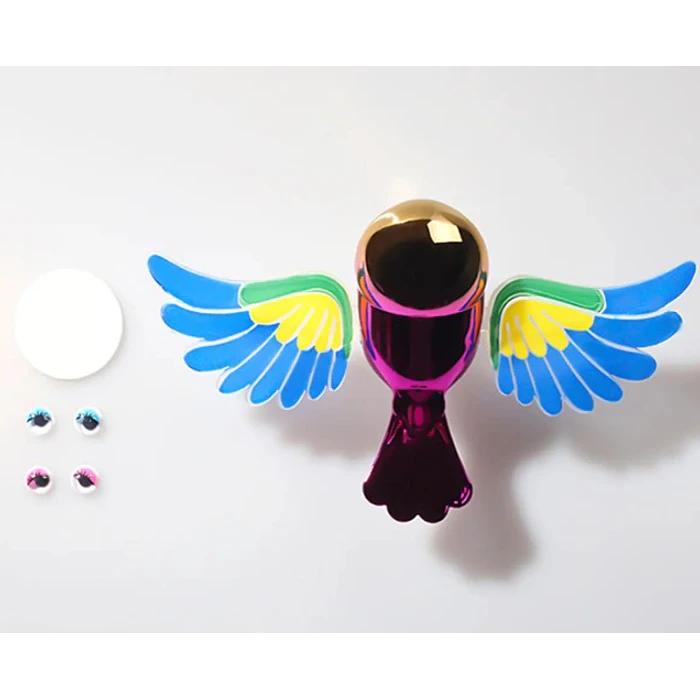 Decoración Para Retrovisores De Auto Pajarito Volador Simulador 10