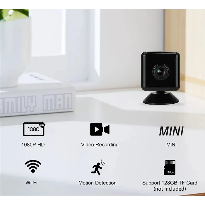 Cámara Espía 1080p Cámara Oculta Inalámbrica Con Detección 1