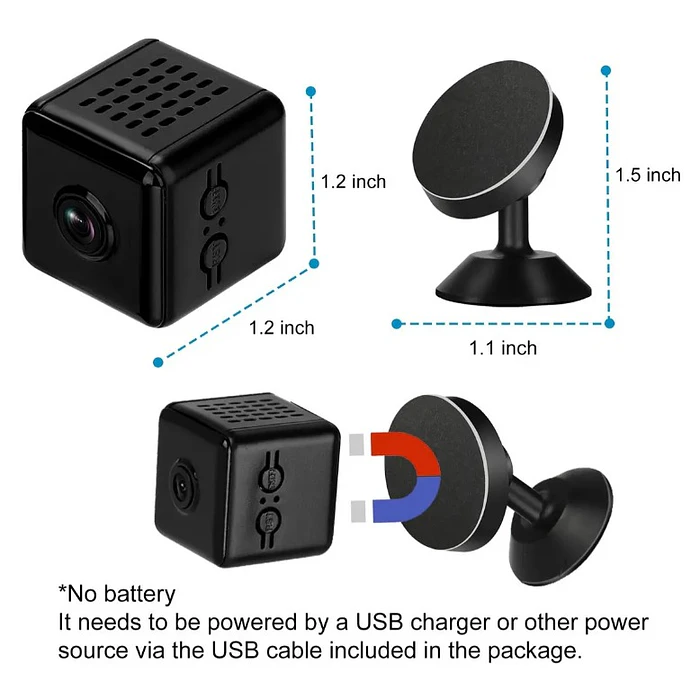 Cámara Espía 1080p Cámara Oculta Inalámbrica Con Detección 3