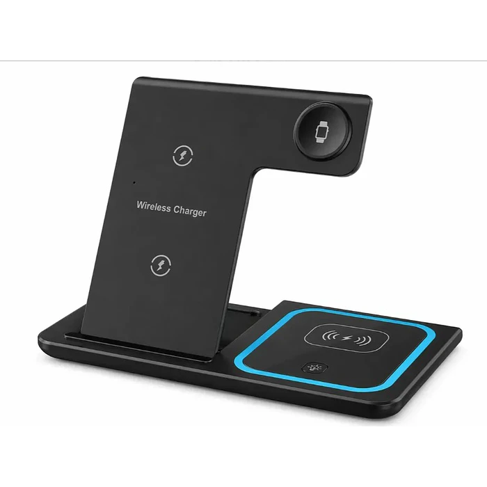 Cargador Inalámbrico 3 En 1 Plegable Base De Carga Rápida Inalámbrica  2