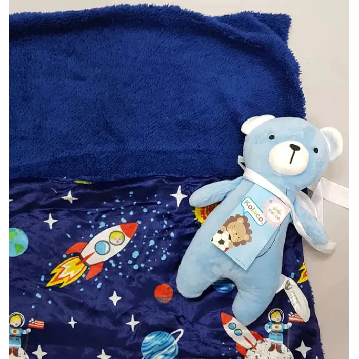 Manta Con Peluche De Apego Para Bebes Frazada Suave VARIOS MODELOS 11