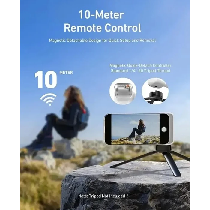 Soporte Magnético De Celular Para Fotos Y Videos Con Control NEGRO y BLANCO 6