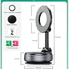 Soporte Magnético Giratorio Para Teléfono Celular  K007 Negro 6