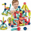 Juguete Didáctico  Varillas Magnéticos 25 Piezas Para Niños Y Niñas, Juego De Palos Y Bolas Magnéticos Para El Aprendizaje Educativo 3