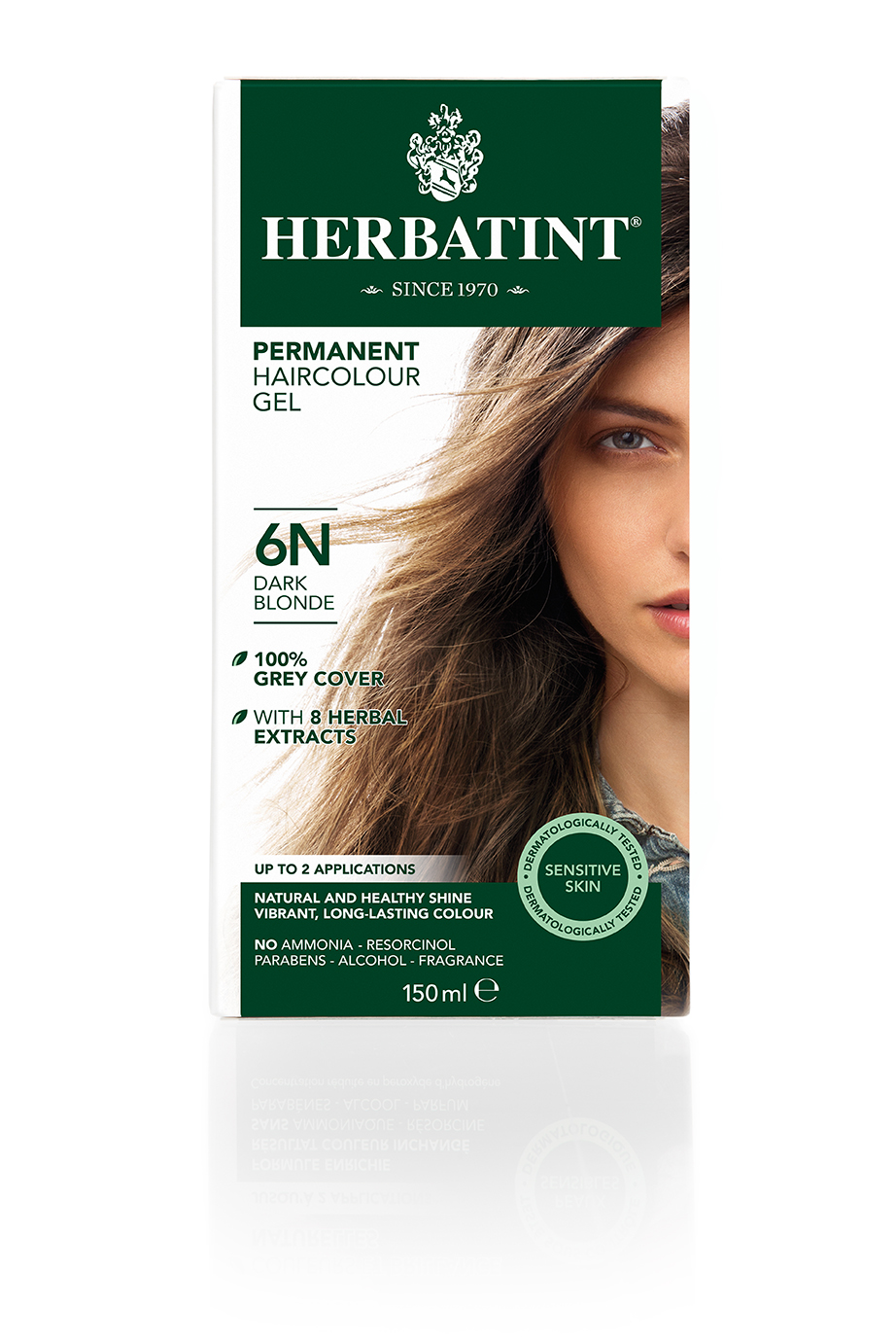 6N Tintura De Pelo Sin Amoniaco con Aloe Vera Herbatint