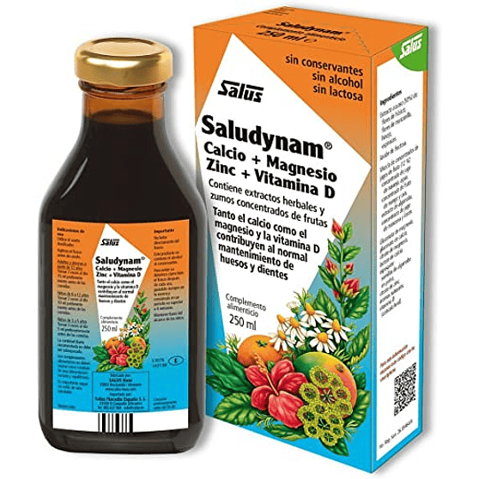 Saludynam Floradix 250 ml Tónico Calcio + Magnesio + Zinc + Vit