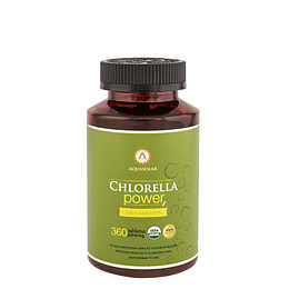 Chlorella Power 360 Tabletas, Aquasolar, orgánico