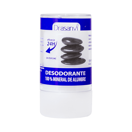 Desodorante 100% Mineral De Alumbre 120g, Drasanvi
