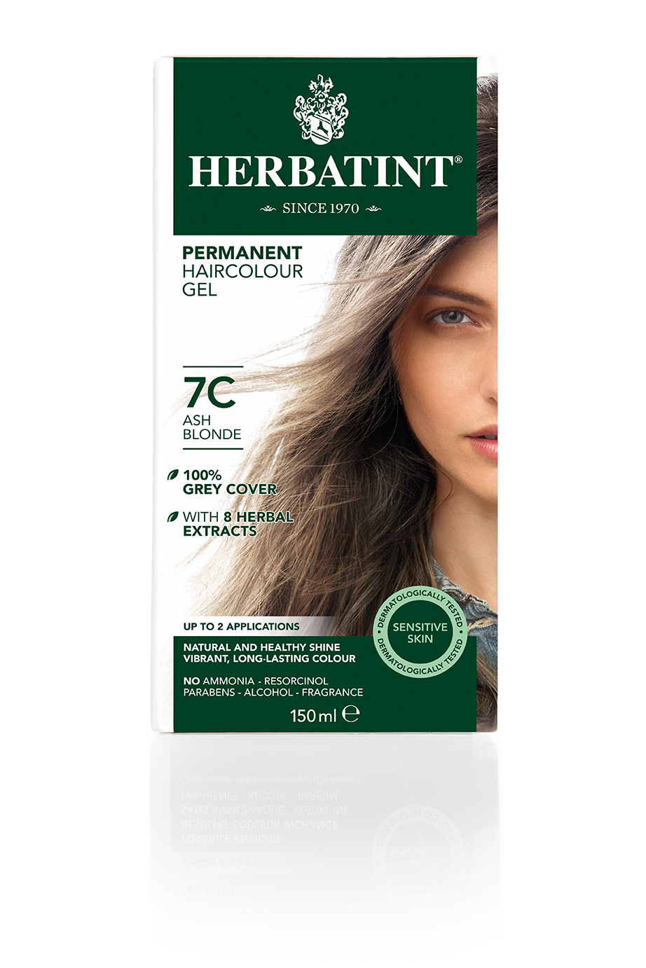 7C Tintura De Pelo Sin Amoniaco con Aloe Vera Herbatint