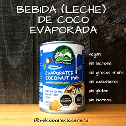 Bebida De Coco, Leche De Coco Evaporada, Naturescharm, 360ml, Evaporated