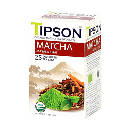 Tipson Matcha Masala Chai Orgánico 25 Bolsitas