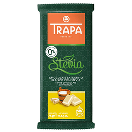 Chocolate Blanco con Stevia 75gr, Trapa