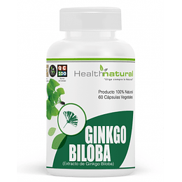 Ginkgo Biloba 60 cápsulas, suplemento, Health Natural