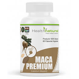 maca premium 60 cápsulas, suplemento, Health Natural