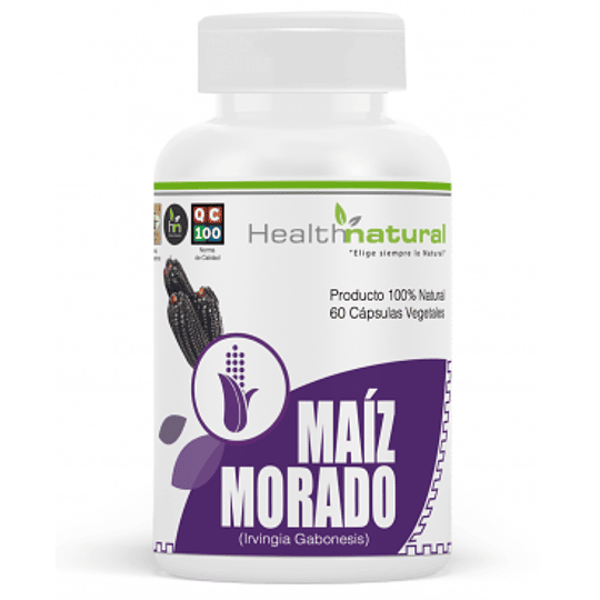 Maiz morado en cápsulas, 60 cápsulas, suplemento, Health Natural