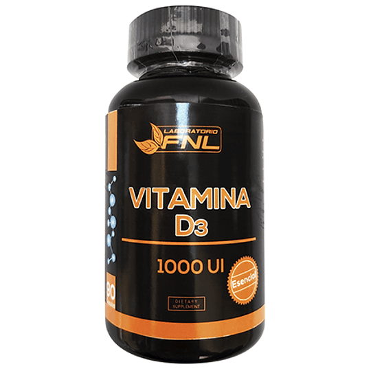 Vitamina D3  1000UI ﻿ 90 cápsulas FNL