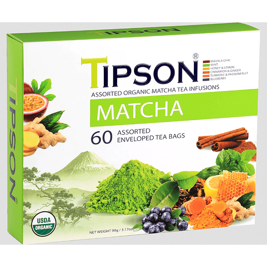 Pack Té Matcha 60 Bolsitas - Tipson