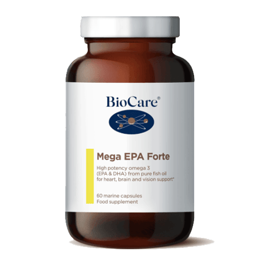 Mega EPA Forte, Omega 3, 60 cápsulas, BioCare