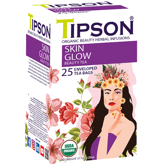 Té Beauty Skin Glow 25 bolsitas Tipson 