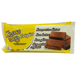 Choco Soy Crispies - Barrita De Chocolate, Sin Lactosa, Sin Gluten, Azúcar Orgánica 20g