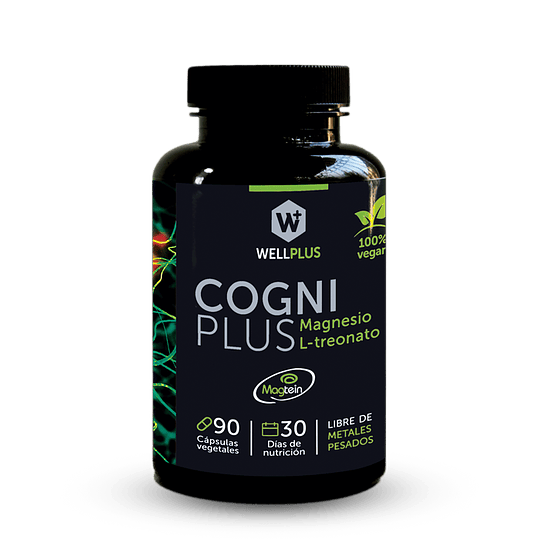 COGNIPLUS ( L-TREONATO DE MAGNESIO) 90 cápsulas, WELLPLUS