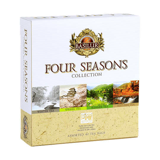  Caja Colección Mix de Tés 4 Estaciones 40 bolsitas - Basilur Four Seasons Assorted surtido
