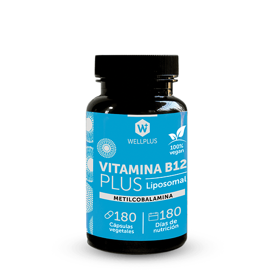 VITAMINA B12 LIPOSOMAL 180 cápsulas - Wellplus