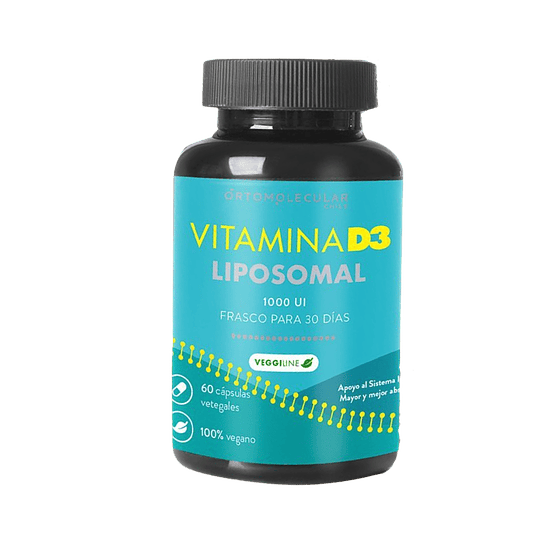 Vitamina D3 liposomal - 1.000 UI - 60 cápsulas