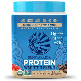 Proteína Vegana Orgánica sabor Mocha 375 g, SunWarrior Protein Warrior Blend 