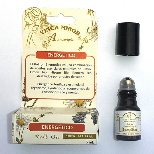 Roll on Energético, 5ml, Vinca Minor