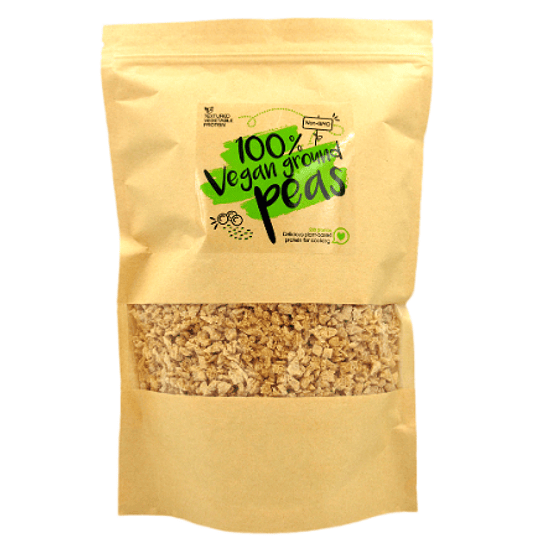 100% Vegan Ground Peas, Proteina de Arveja Texturizada, 200g