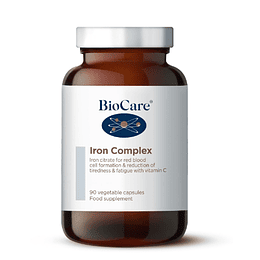 Iron Complex - Complejo de Hierro, 90 capsulas, Biocare