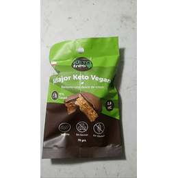 Keto Alfajor Vegano relleno con manjar de coco 70g