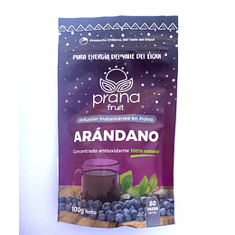 INFUSIÓN DE  ARÁNDANO EN POLVO, 100g, PRANA FRUIT