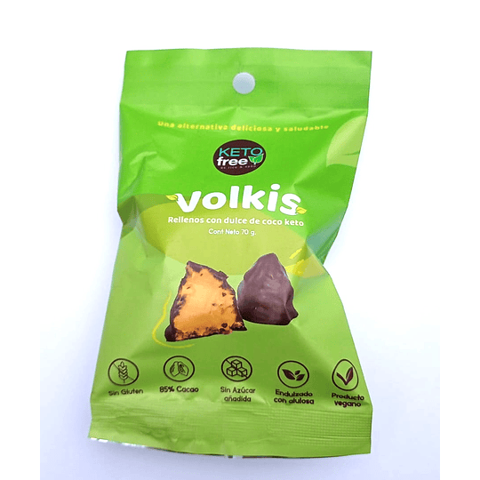Volkis de coco veganos, 75g, Ketofree