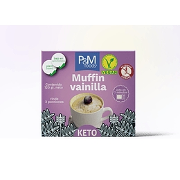 Muffin vainilla, X-pres Keto, 120g, P&M foods