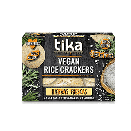 Tika Vegan Rice Crackers Hierbas Frescas, 100g