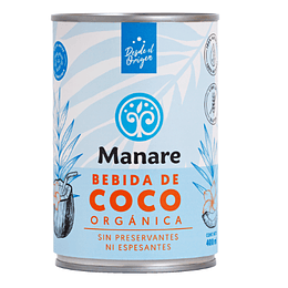 Bebida / Leche coco organica, 400ml, Manare