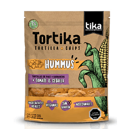 Tortika Hummus & Tomate y Cebolla, 180g, Tika 