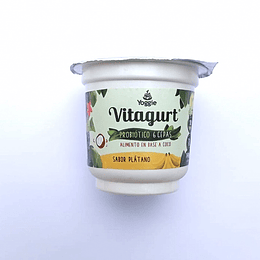 Vitagurt, 140g en base a coco, Sabor Plátano, Yoggie