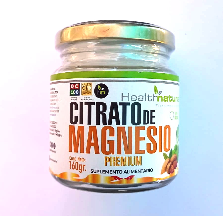 Citrato de Magnesio en Polvo 160g. Health Natural