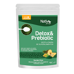 DETOX & PREBIOTIC, 210g, Nativ for Life