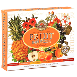Fruit Infusions, Infusiones de frutas surtidas, 60 bolsas, Basilur